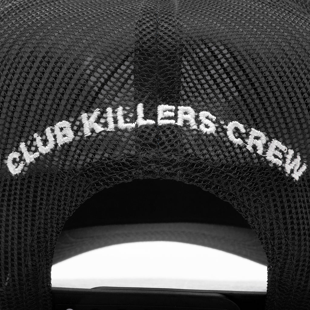 SORRY NO REQUESTS TRUCKER HAT - BLACK WITH WHITE LOGO