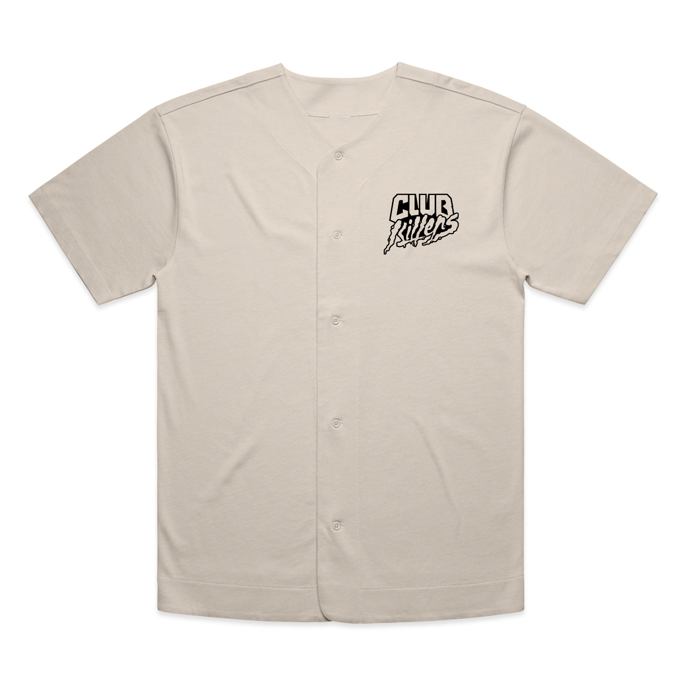 MAJOR LEAGUE KILLER CK LOGO OFF WHITE BASEBALL JERSEY - RELAXED FIT