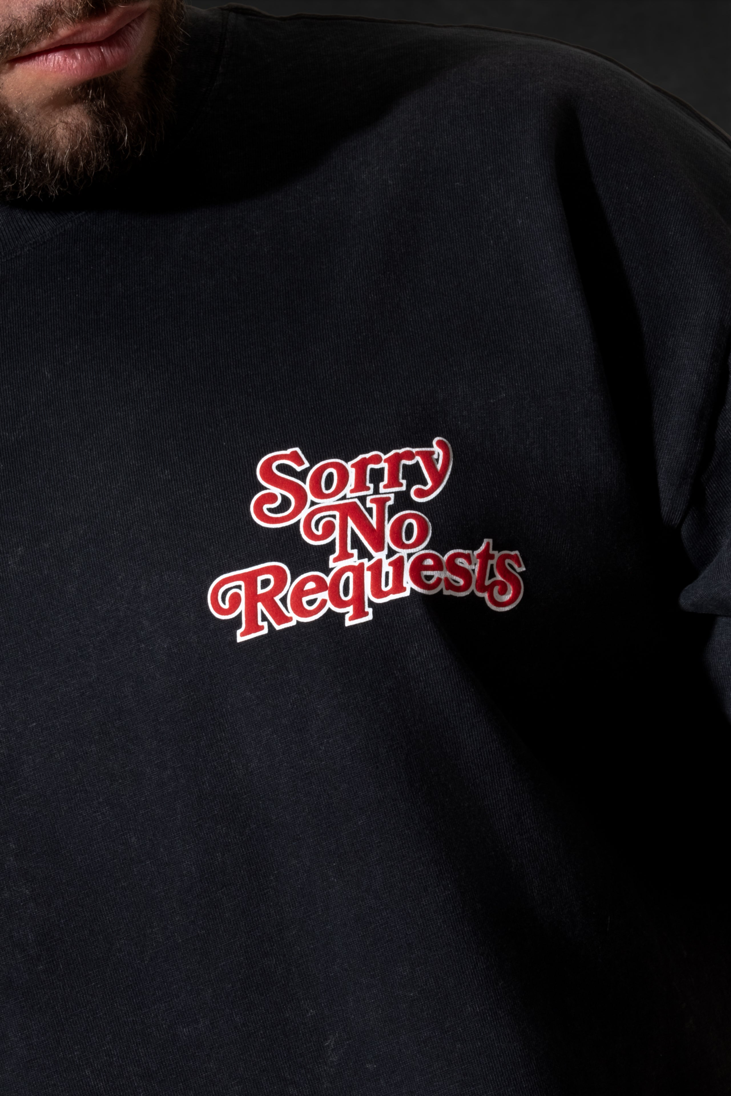SORRY NO REQUEST STONEWASH BLACK HEAVY