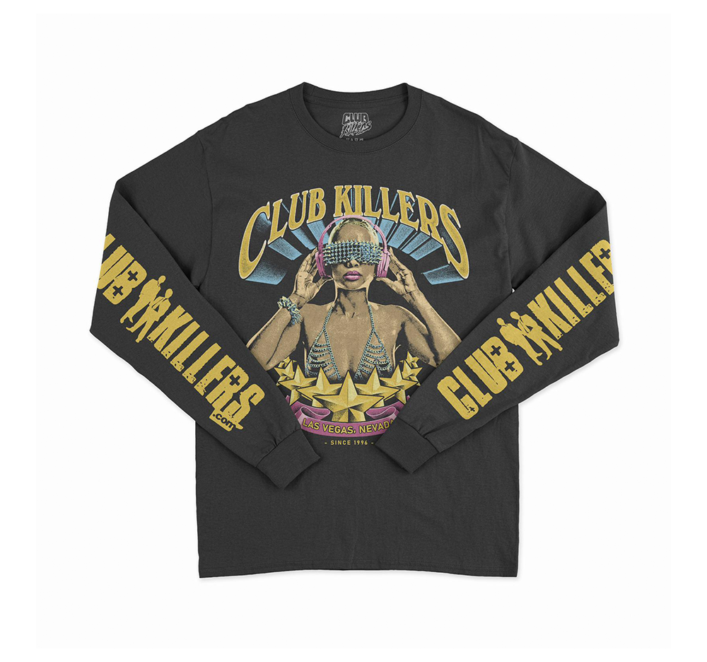 STAR VEGAS FADED BLACK HEAVY OVERSIZED LONGSLEEVE