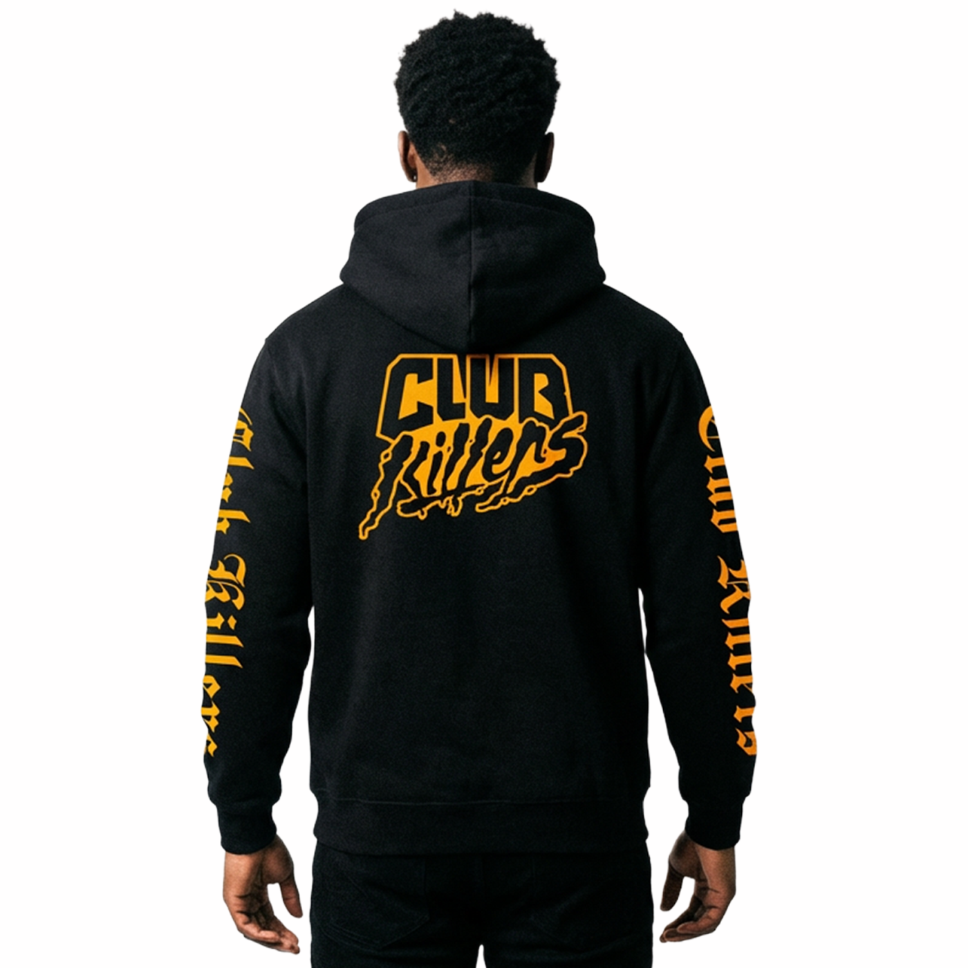 CLUBKILLERS CYCLONE HOODIE - ORANGE LOGO