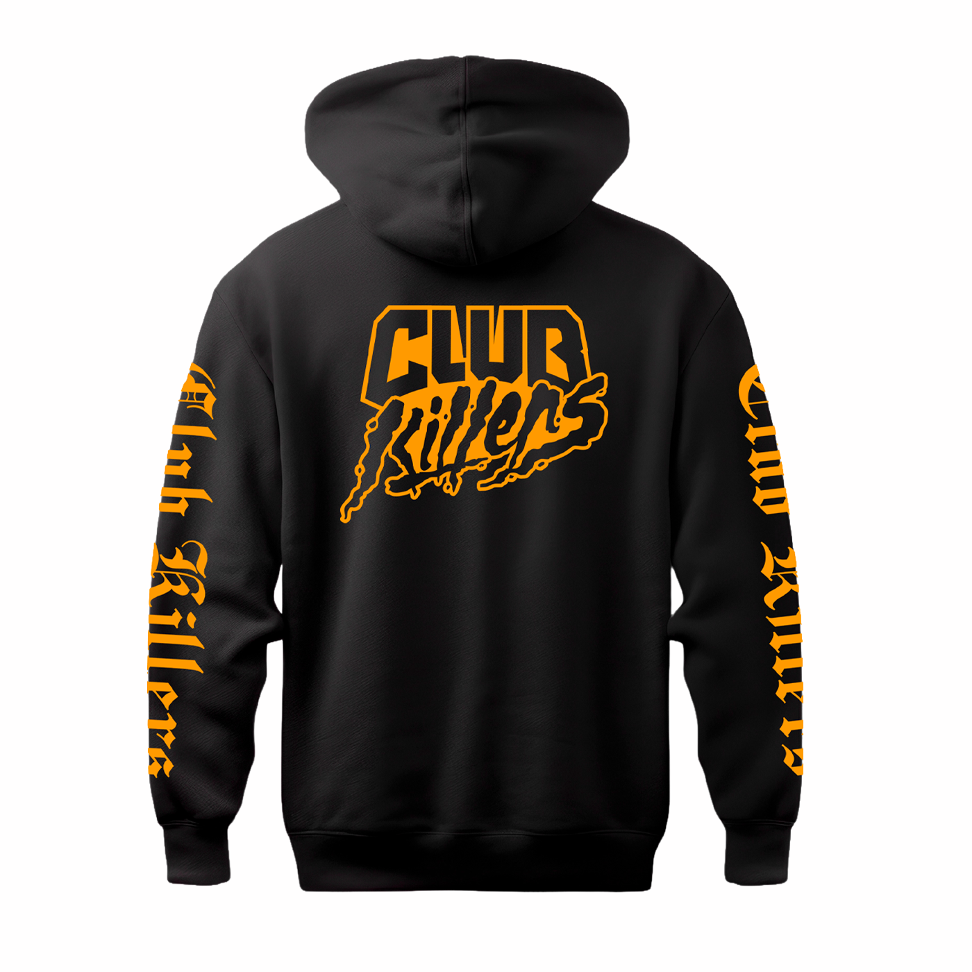 CLUBKILLERS CYCLONE HOODIE - ORANGE LOGO