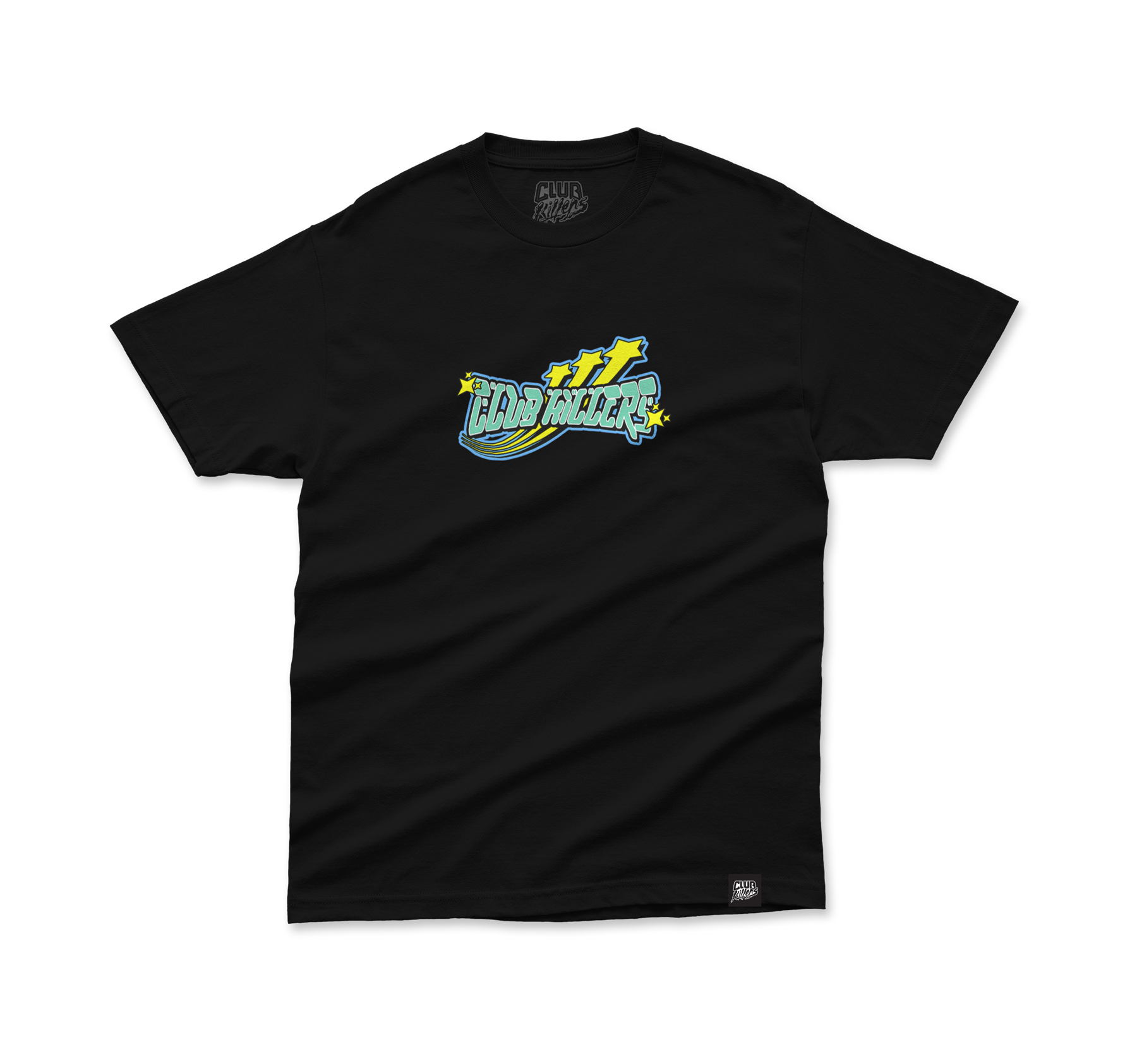 Y2K JAPANIMATION FADED BLACK HEAVY TEE