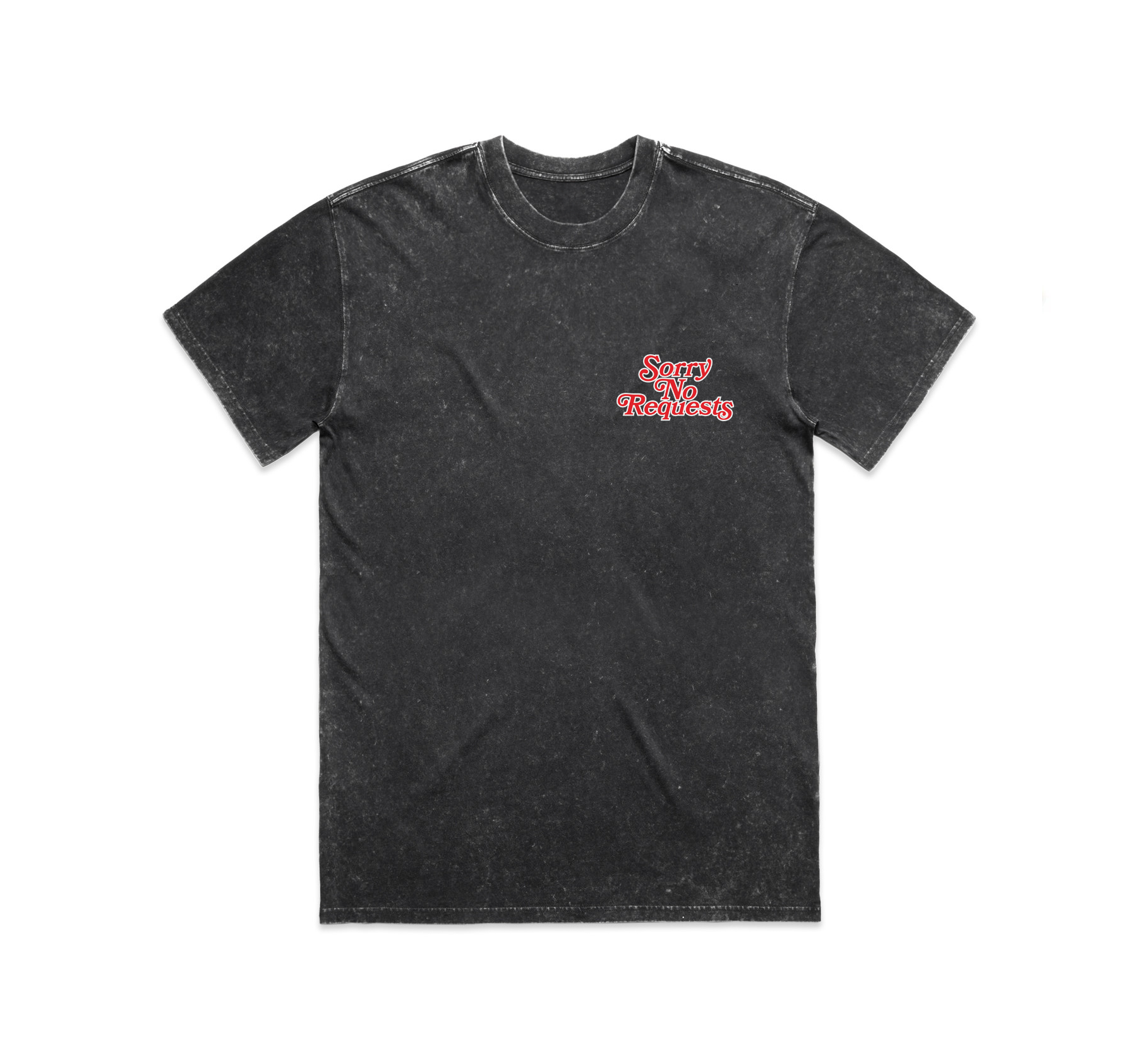 SORRY NO REQUEST STONEWASH BLACK HEAVY