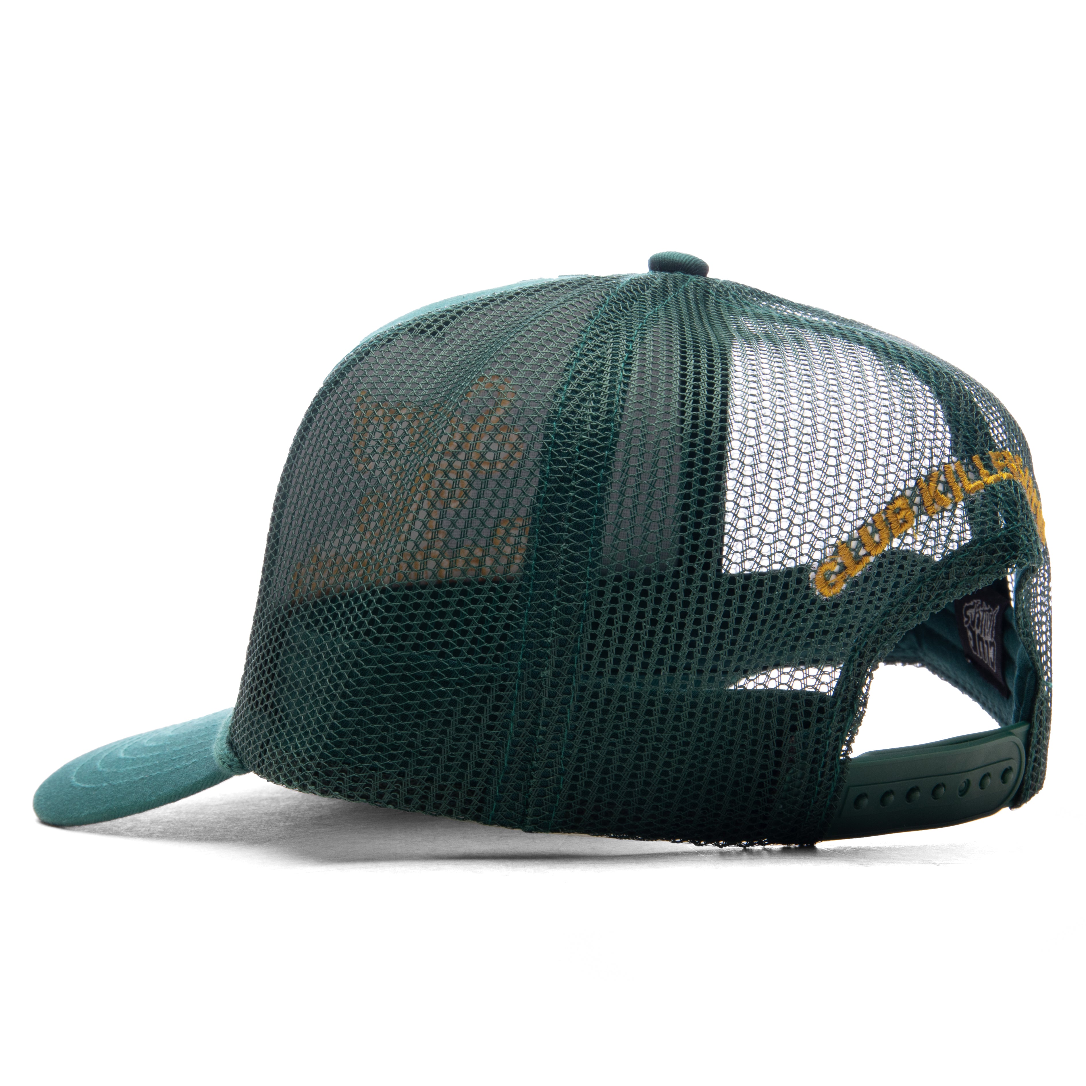 SORRY NO REQUESTS TRUCKER HAT - PINE GREEN WITH CREAM LOGO