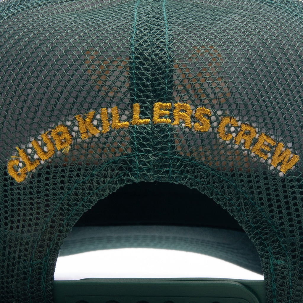 SORRY NO REQUESTS TRUCKER HAT - PINE GREEN WITH CREAM LOGO