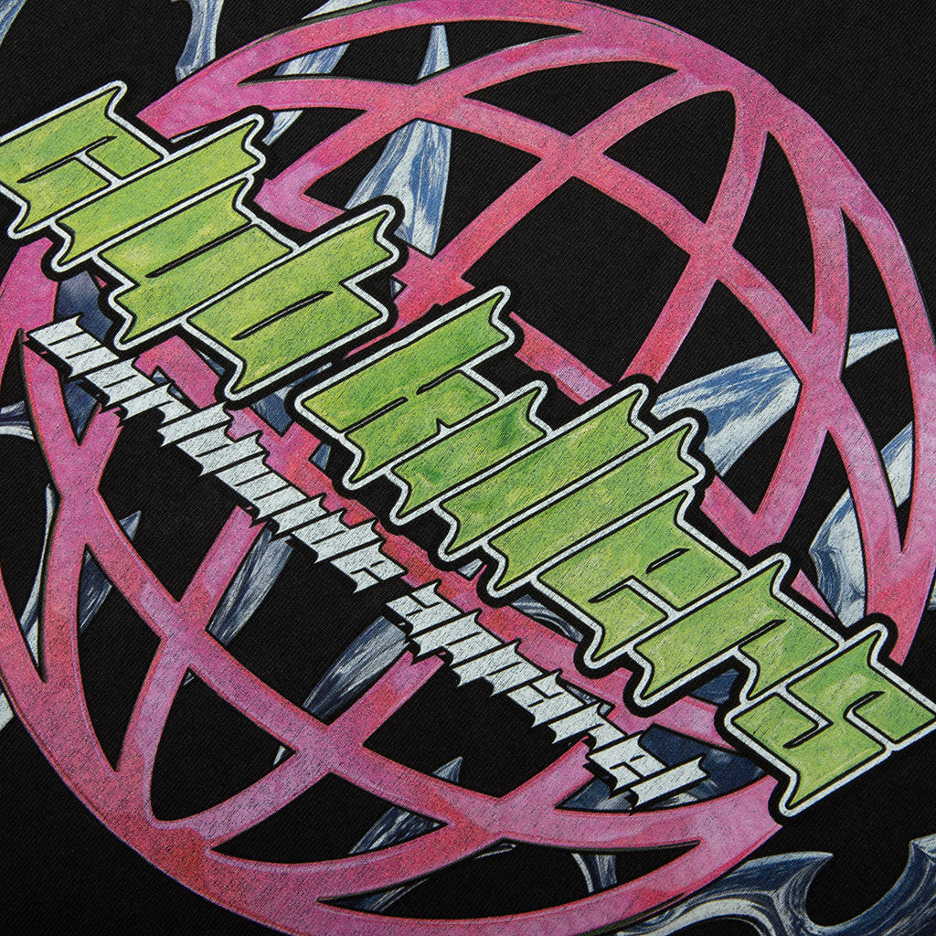 PINK BLADES BLACK HEAVY OVERSIZED LONGSLEEVE