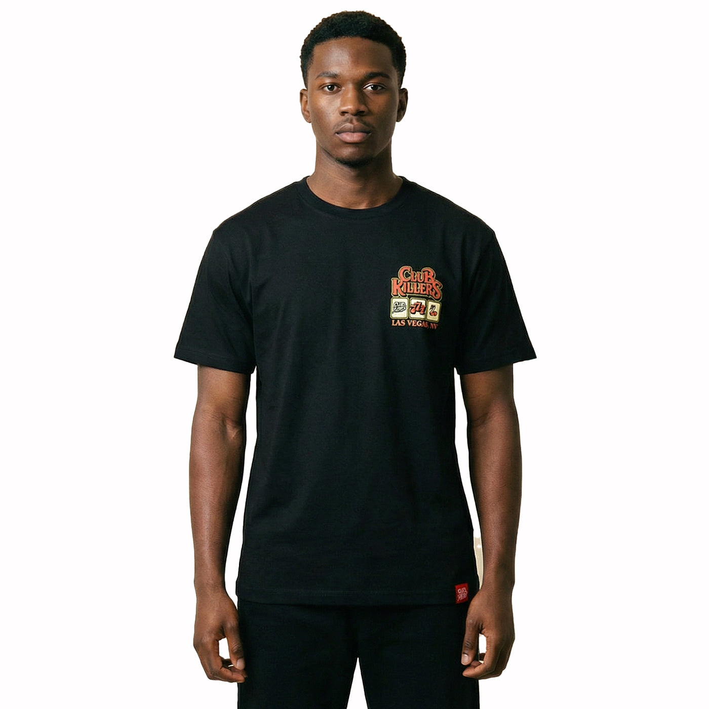 UP ALL NIGHT TO GET LUCKY BLACK TEE