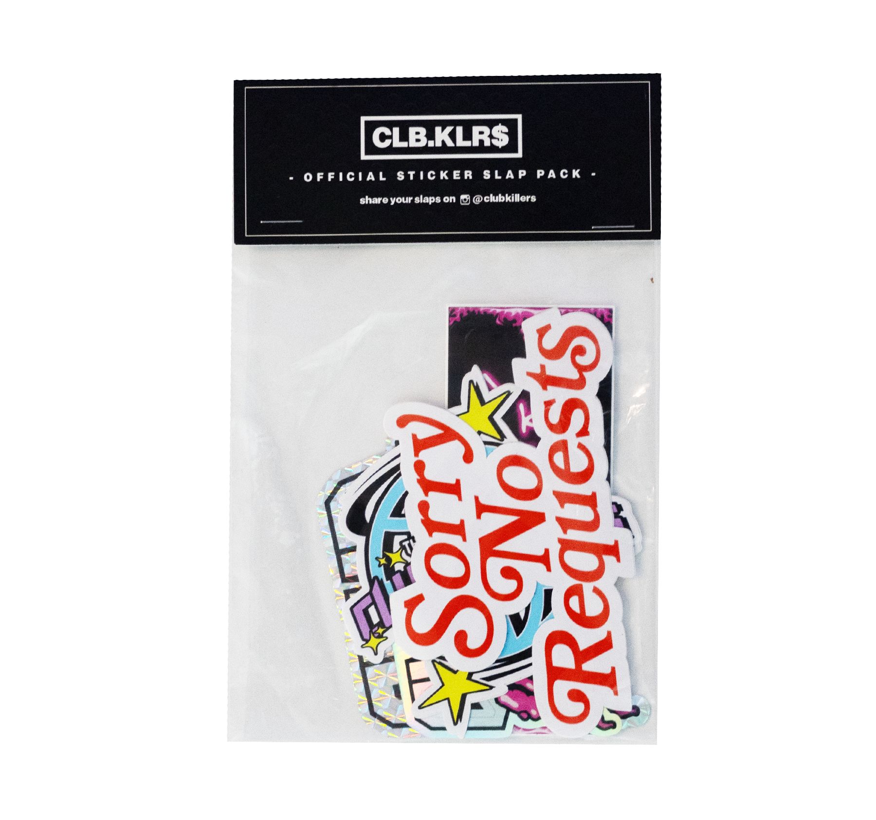 Sorry No Request Sticker Slap Pack (5-Pack)