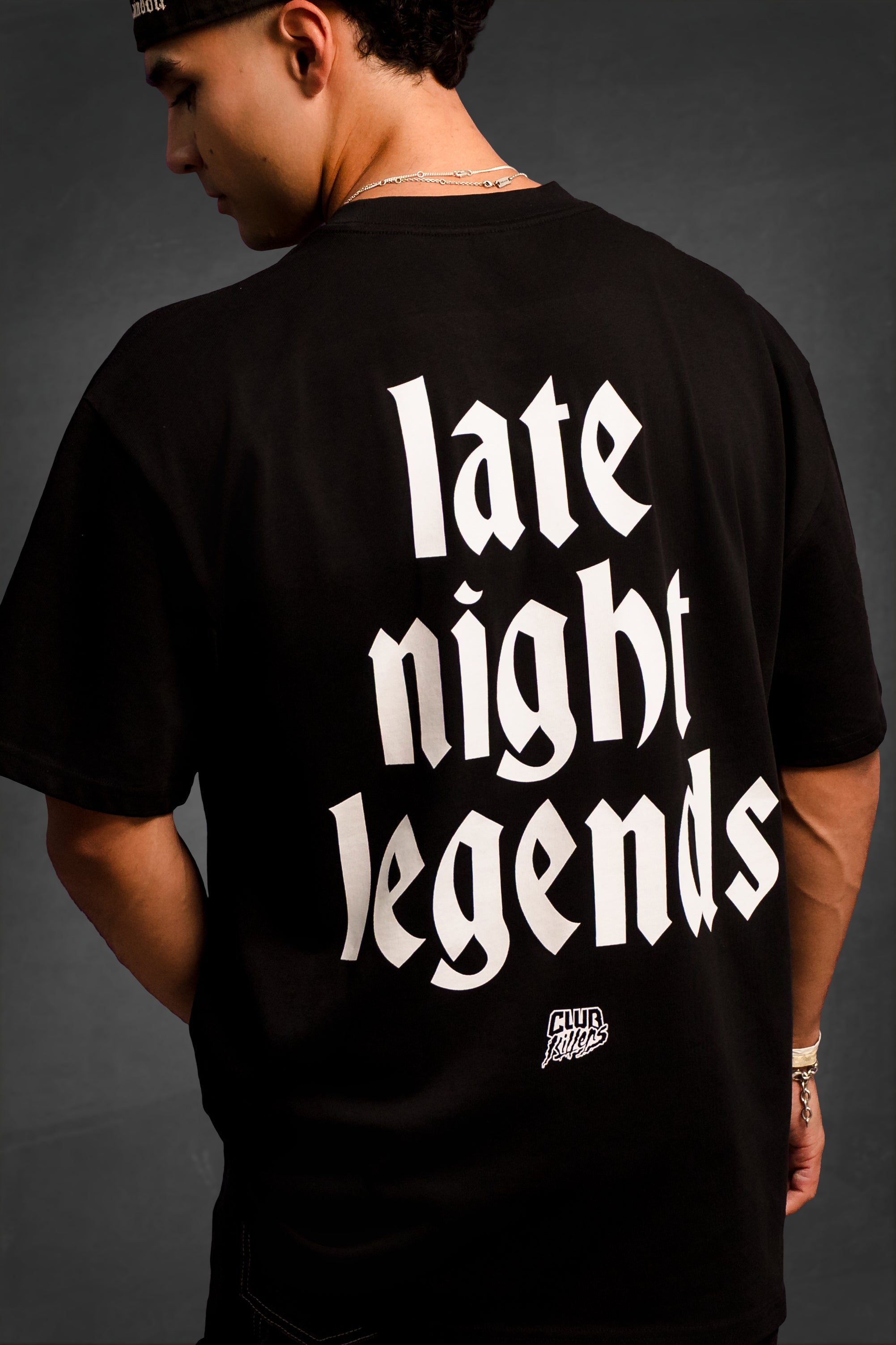 LATE NIGHT LEGENDS OVERSIZED TEE (BLACK)