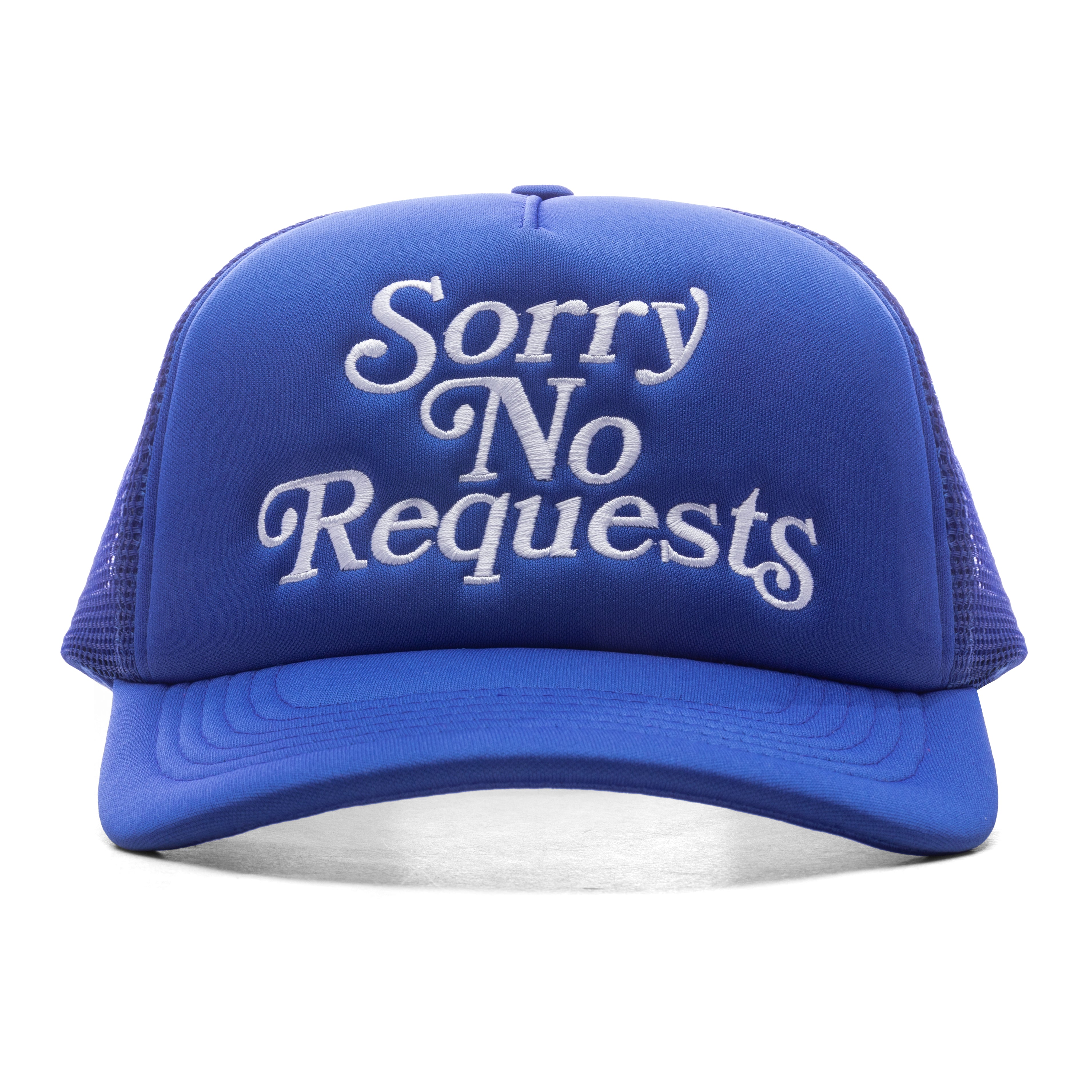 SORRY NO REQUESTS - BLUE CUSTOM TRUCKER HAT