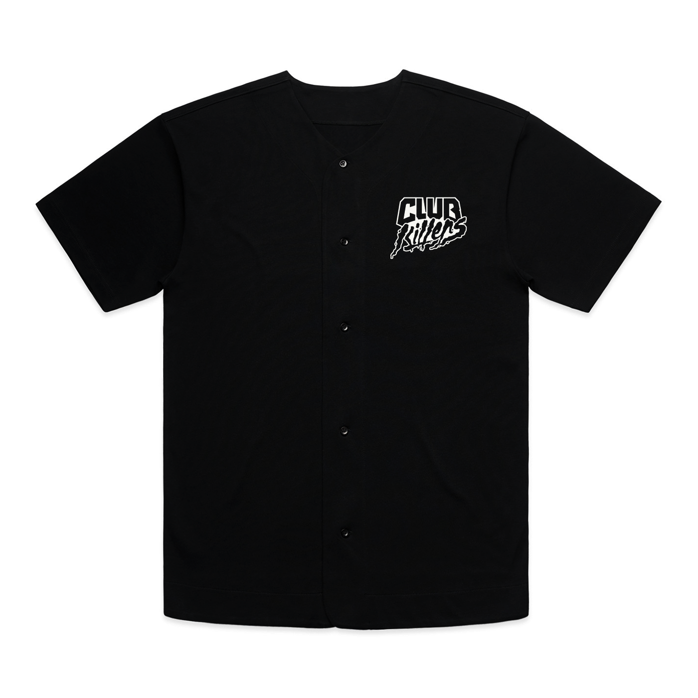 MAJOR LEAGUE KILLER CK LOGO BLACK BASEBALL JERSEY - RELXED FIT