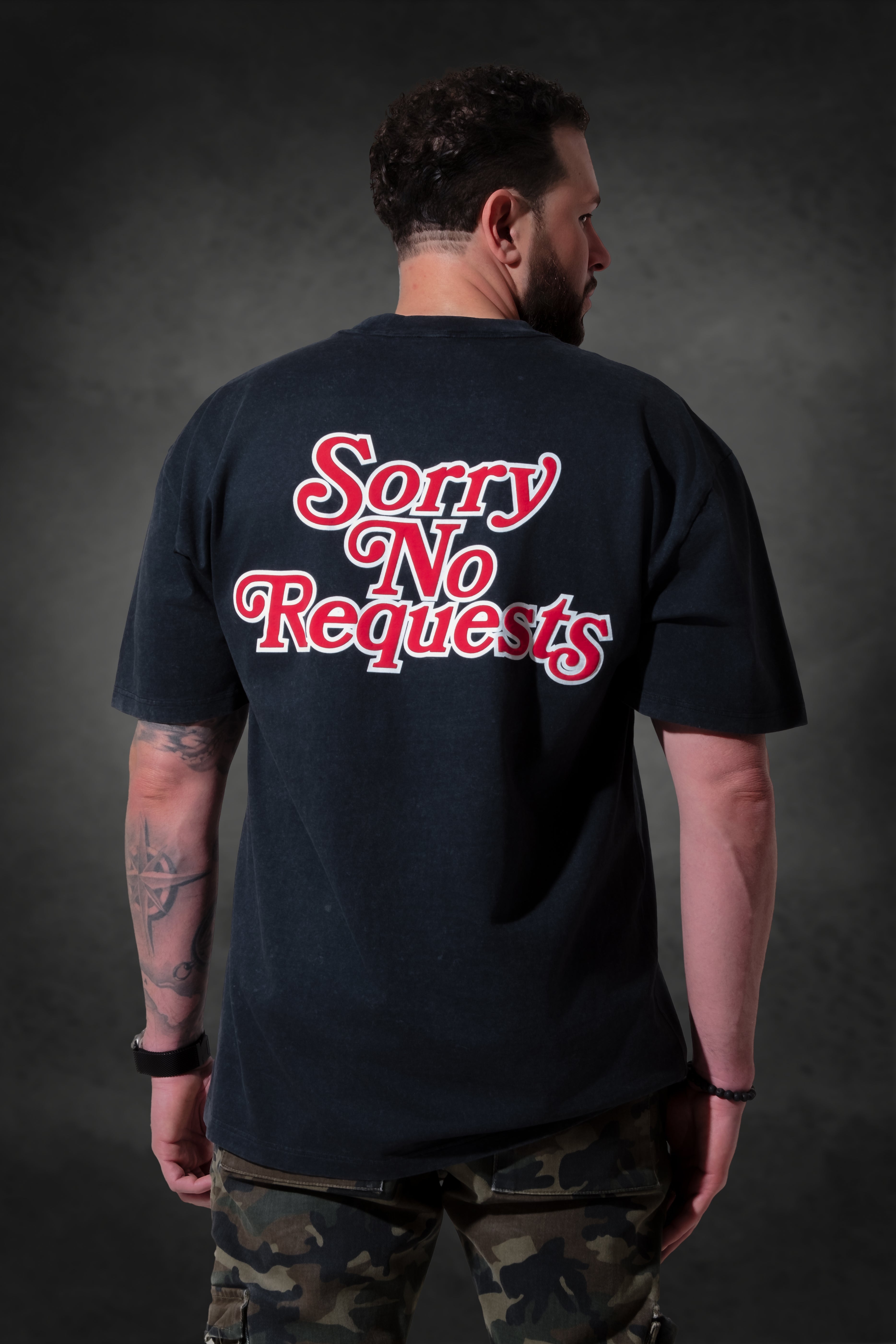 SORRY NO REQUEST STONEWASH BLACK HEAVY