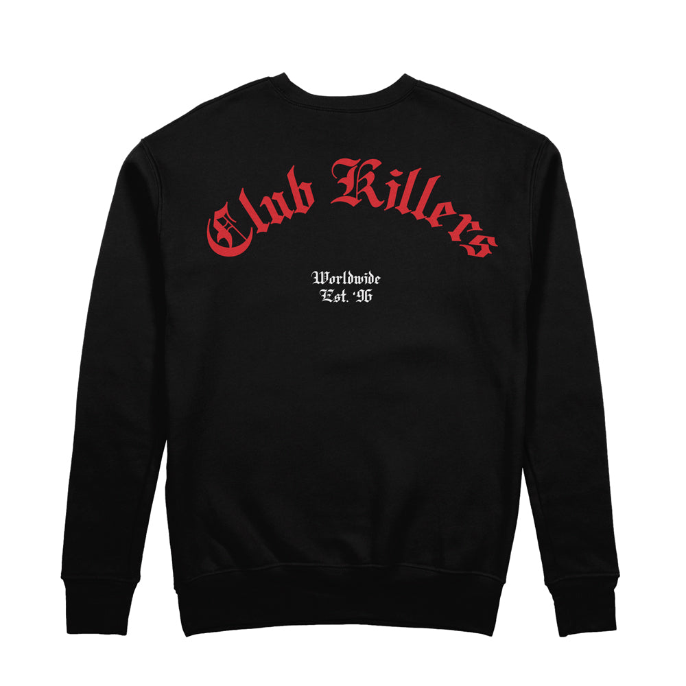 Killer Rose Crewneck Sweatshirt- Black