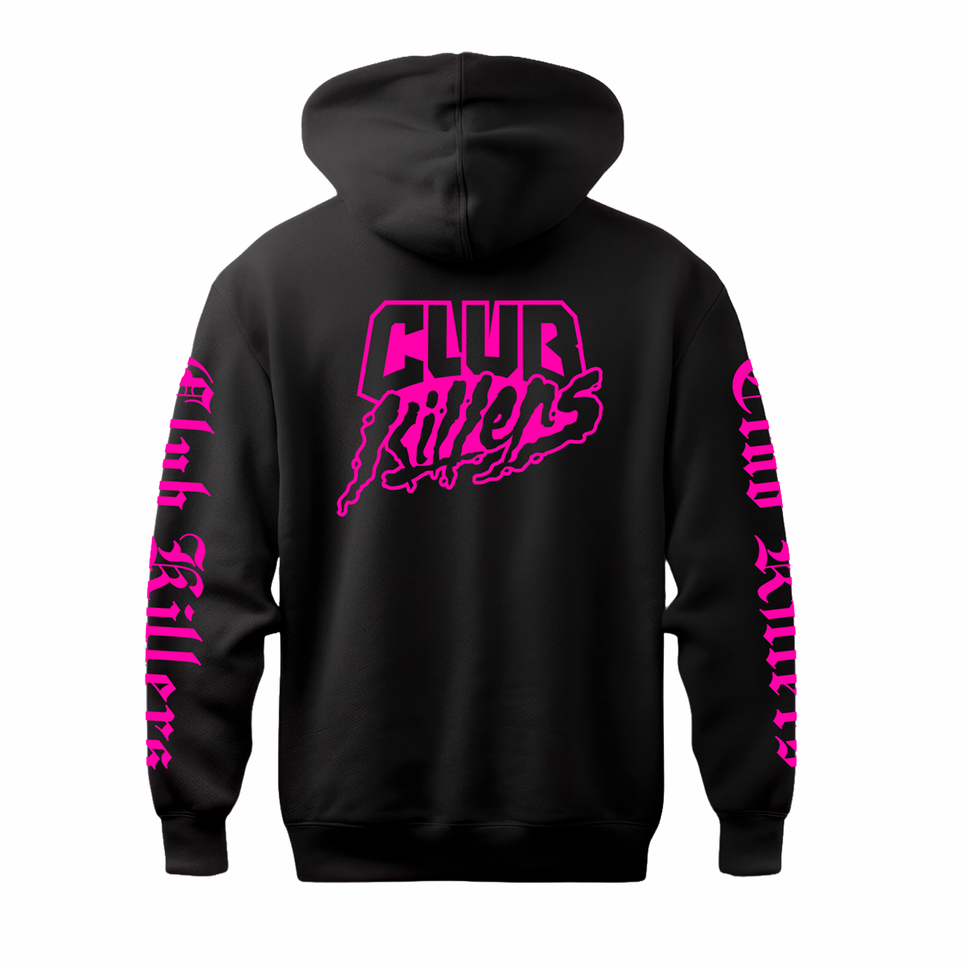 CLUBKILLERS CYCLONE HOODIE - PINK LOGOS