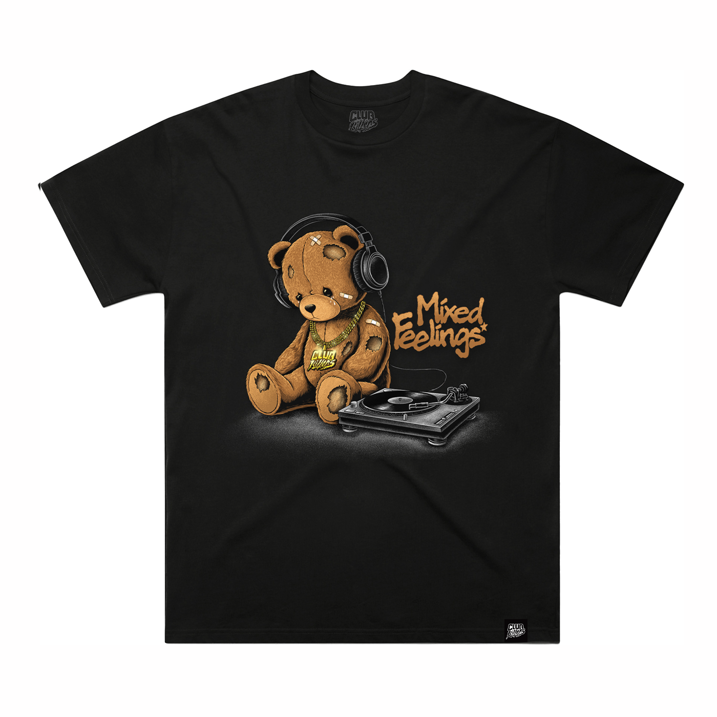 CLUBKILLERS MIXED FEELINGS BLACK TEE