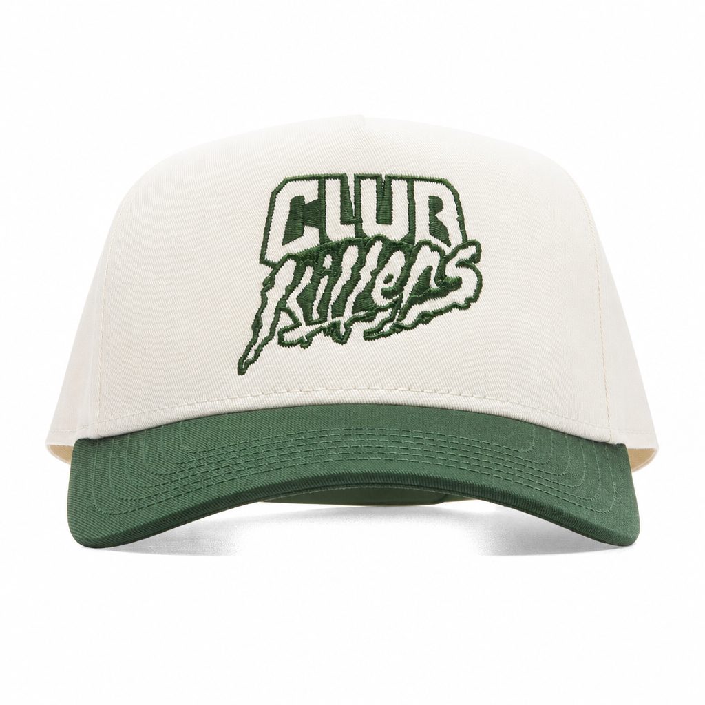 CK ESSENTIALS SNAPBACK - Cream WITH Green LOGO