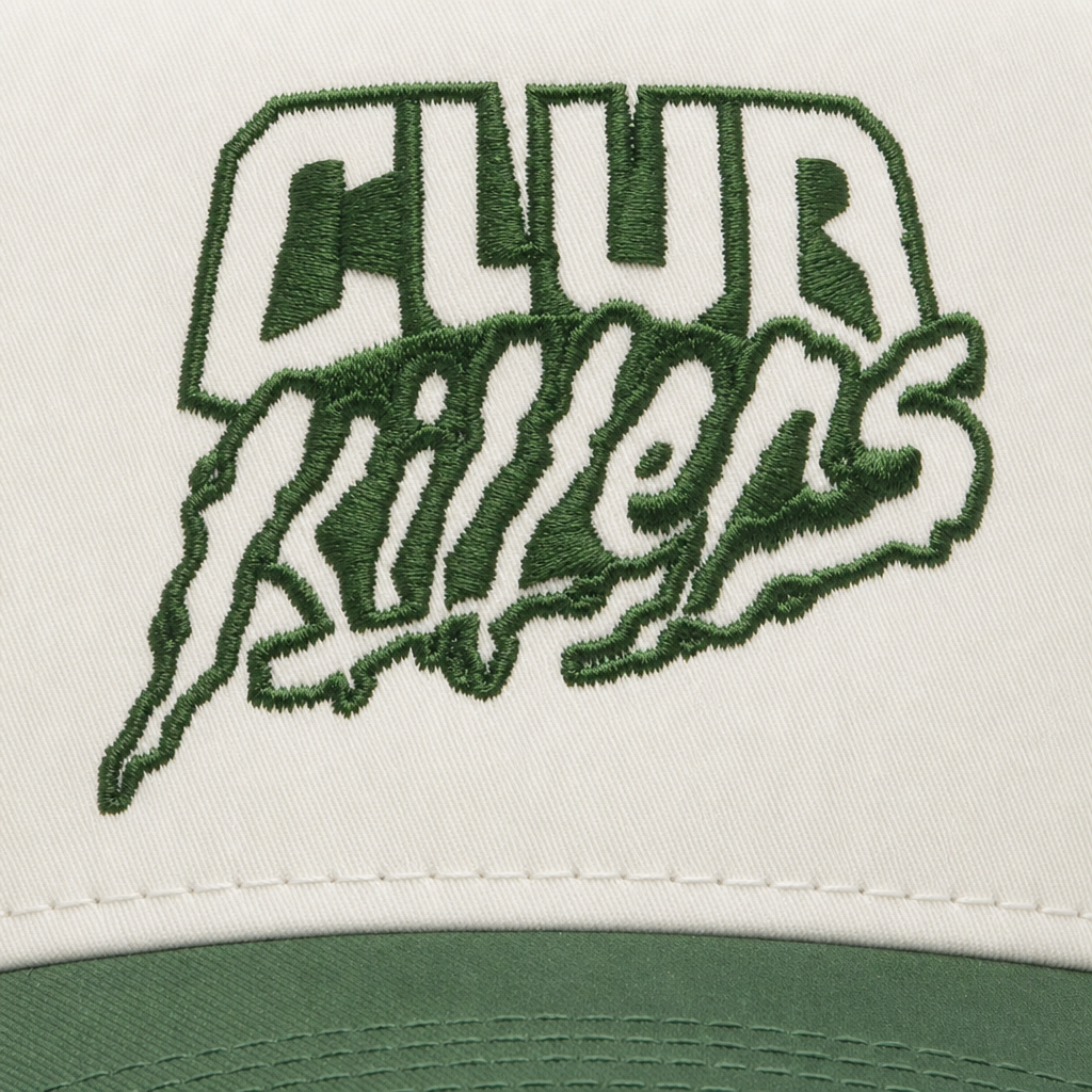 CK ESSENTIALS SNAPBACK - Cream WITH Green LOGO