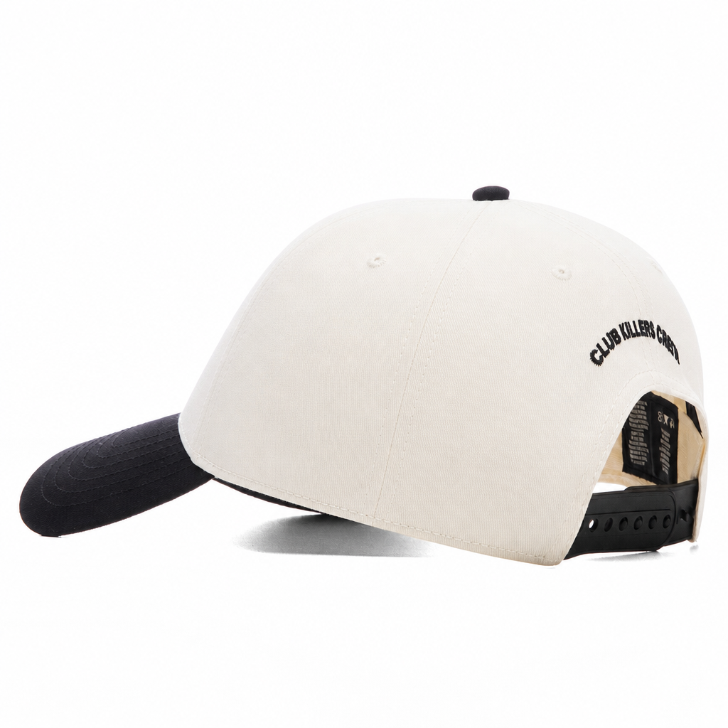 CK ESSENTIALS SNAPBACK - Cream WITH BLACK LOGO
