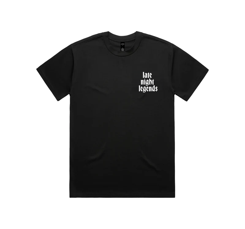 LATE NIGHT LEGENDS TEE (BLACK)