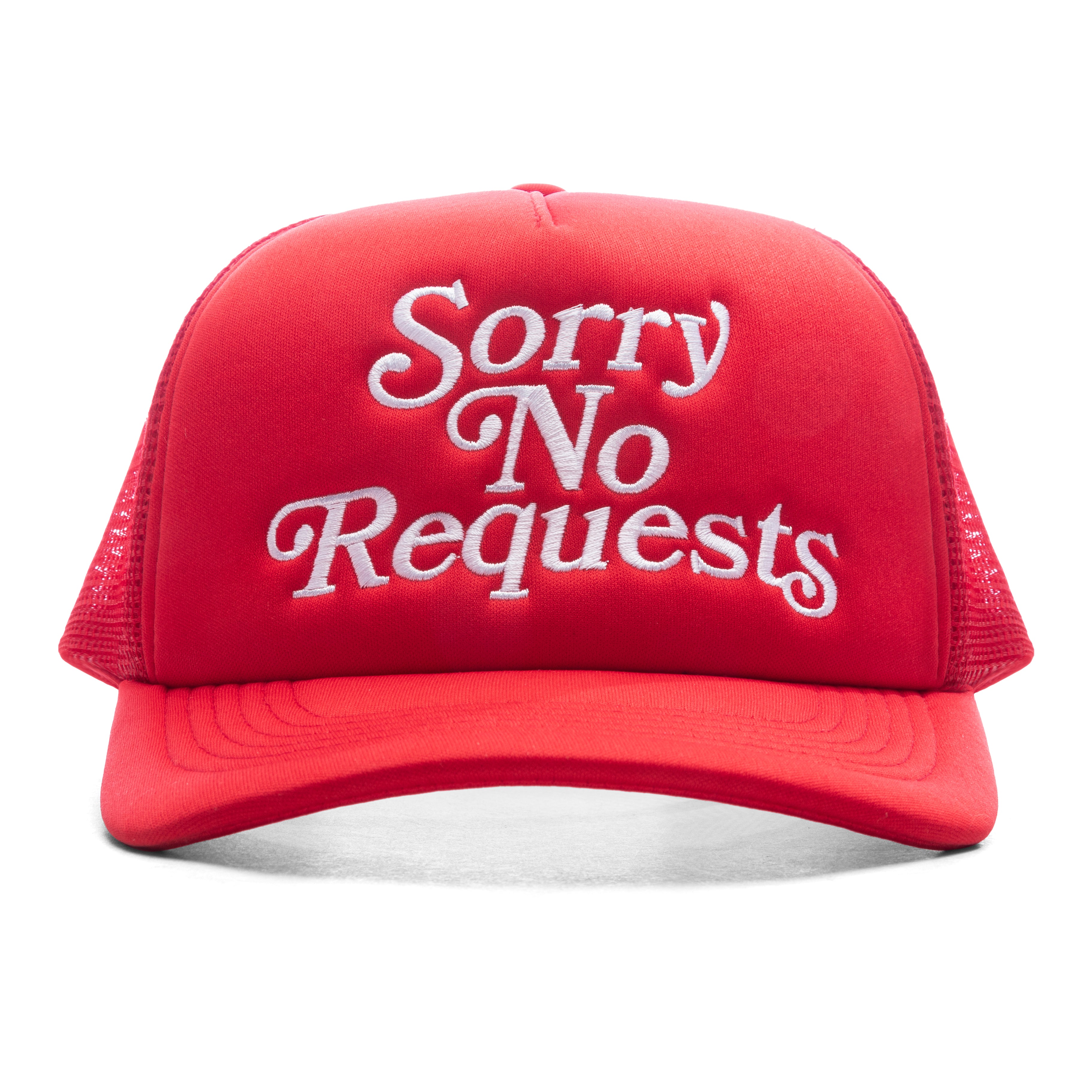 SORRY NO REQUESTS - RED CUSTOM TRUCKER HAT
