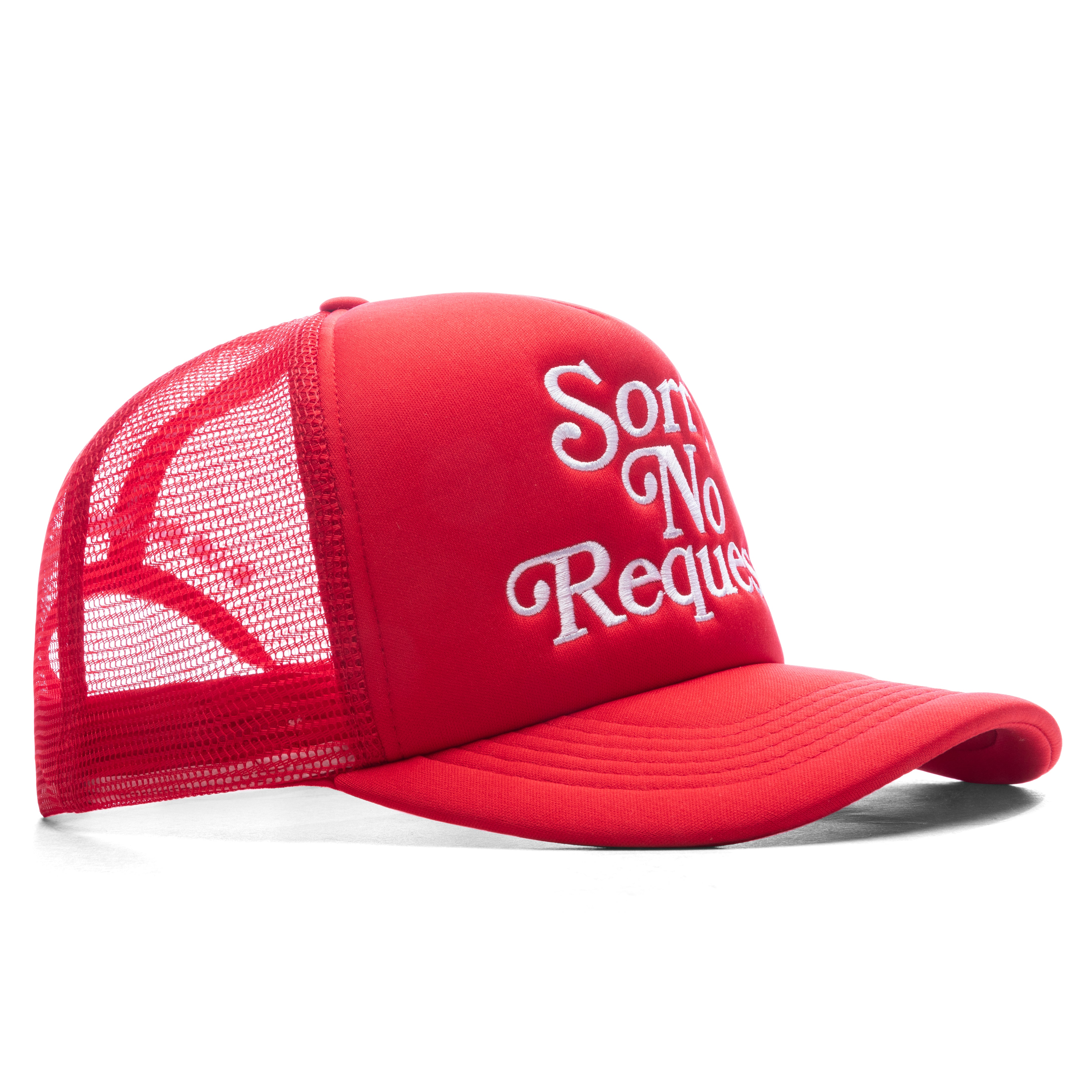 SORRY NO REQUESTS - RED CUSTOM TRUCKER HAT