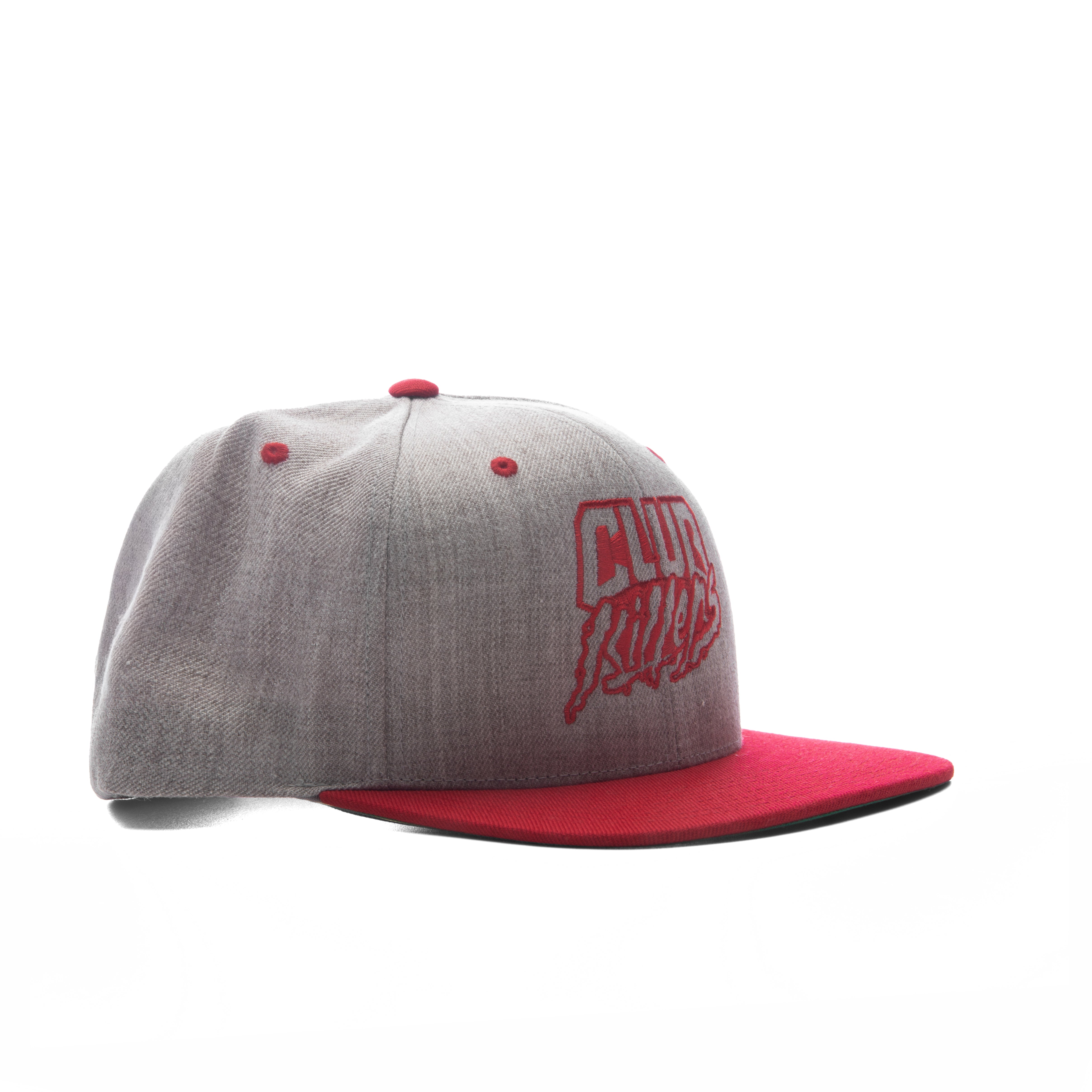 CK ESSENTIALS SNAPBACK - GREY WITH RED LOGO