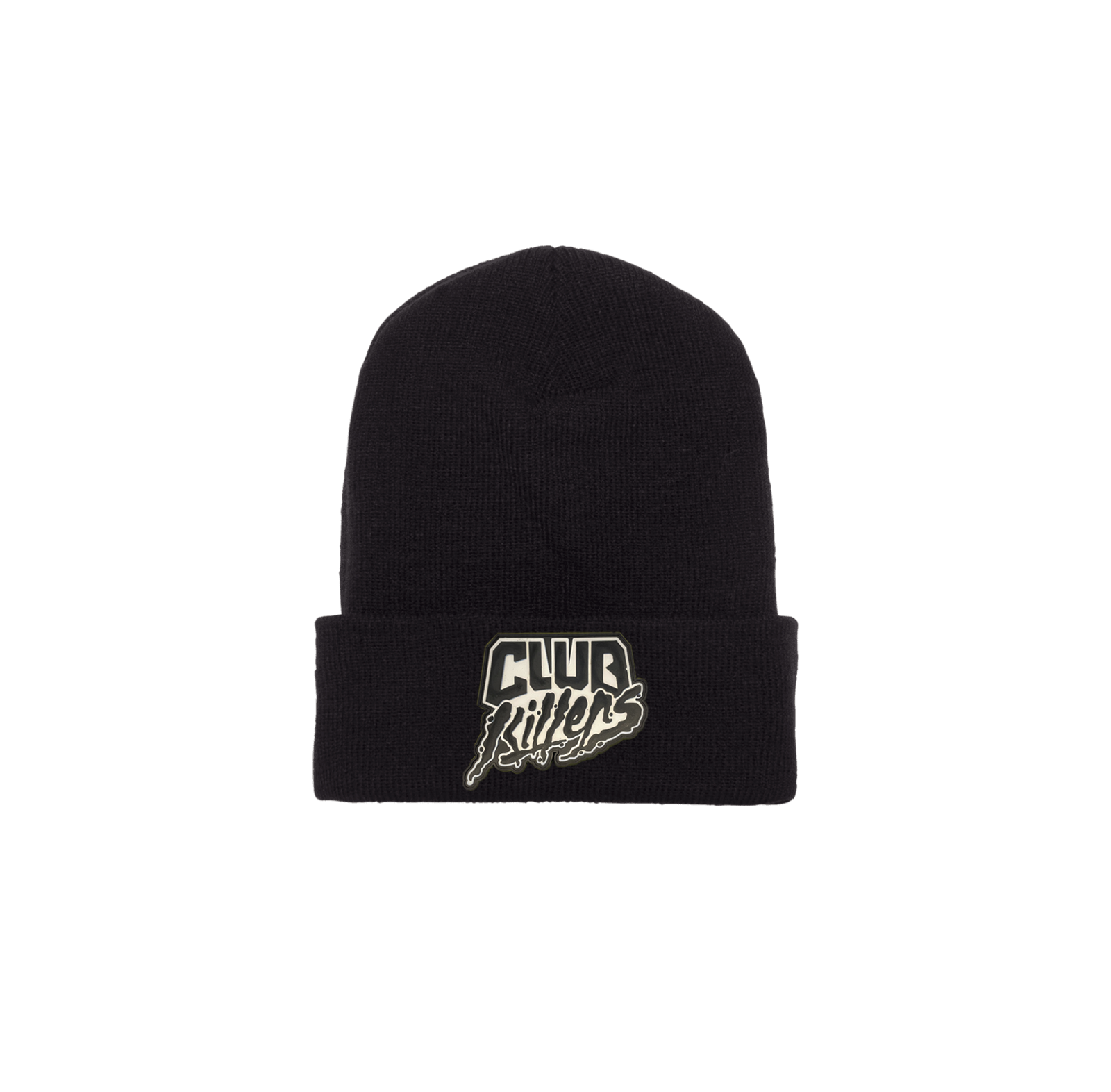 Cuffed Beanie with Silicone Club Killers Logo Patch